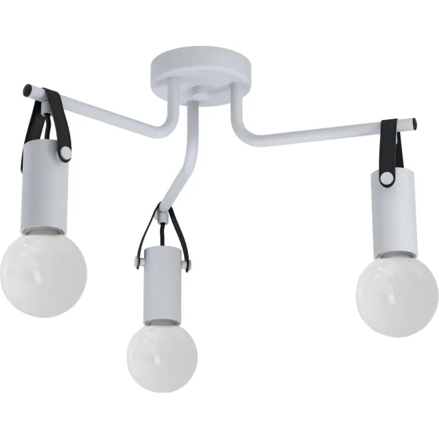 EGLO Apricale Plafondlamp - 3 lichts - Ø46 cm - E27 - Grijs - Zwart grijs, zwart