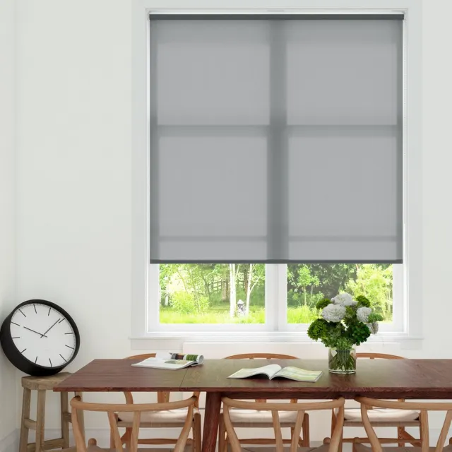 Decosol Rolgordijn Lichtdoorlatend - Antraciet (5777) - 90 x 250 cm
