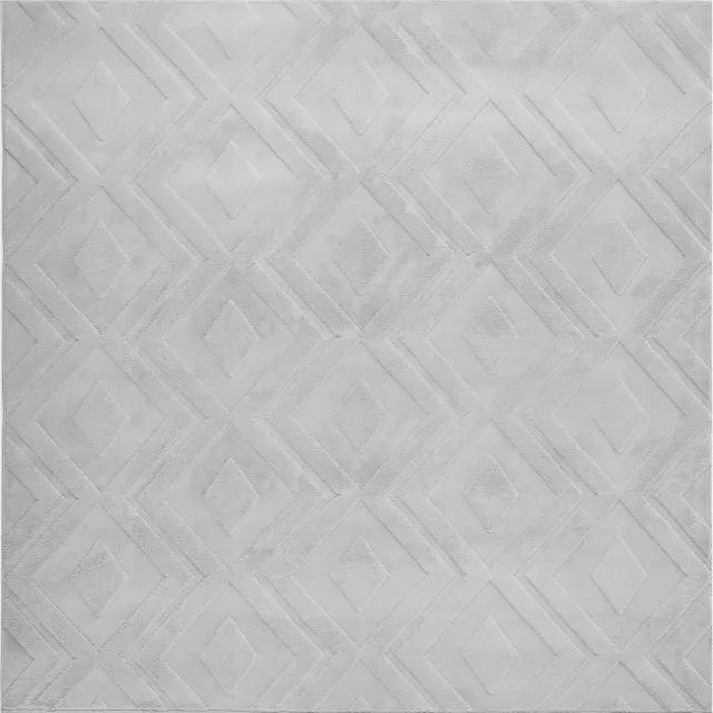 Beliani KEVIREL - Vloerkleed - Grijs - 160 x 160 cm - Jaquard