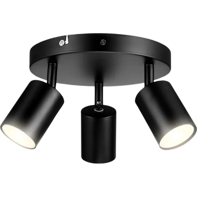 Equivera Plafonaire Lamp - Lamp - Plafond Lamp - Plafonnaire Lamp - Plafondlamp zwart