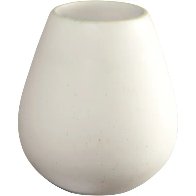 ASA Selection Ease vaas, tafelvaas, decoratieve vaas, bloemenvaas, aardewerk, Soft Shell, H 18 cm, 91033249 wit