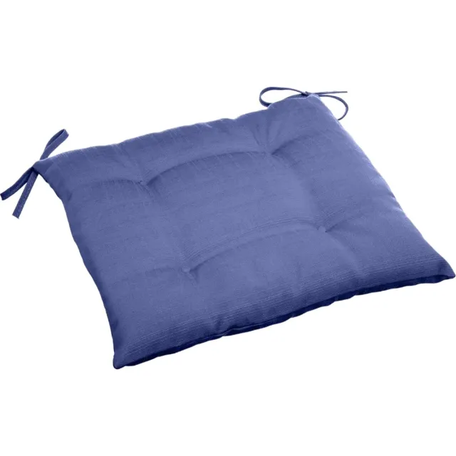 Hespéride Stoelkussens voor binnen en buiten/tuin stoelen in de kleur lavendel paars 40 x 40 x 4 cm - Water en UV bestendig Lila