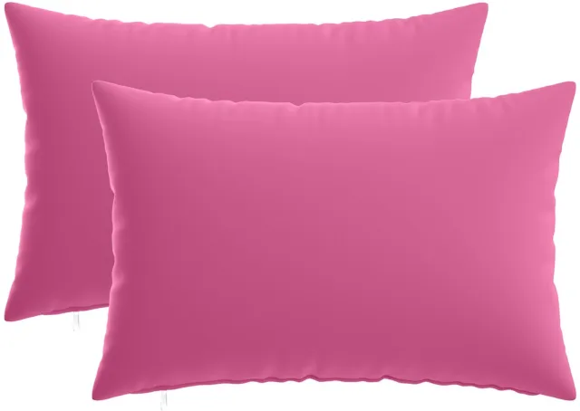 vidaXL Dekenkussen - 2 - st - HEERLEN - Roze - 40 - x - 60 - cm - Polyester