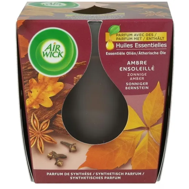 Air Wick Geurkaars Amber Sunshine 105 gr Roodbruin