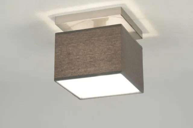 Lumidora Plafondlamp 71821 - Plafonniere - ADELAIDE - E14 - Grijs - Textiel