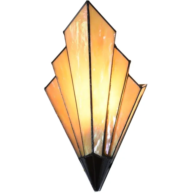 Coloured by Art Tiffany French Art Deco Wandlamp - Amber - Art Deco Trade Geel