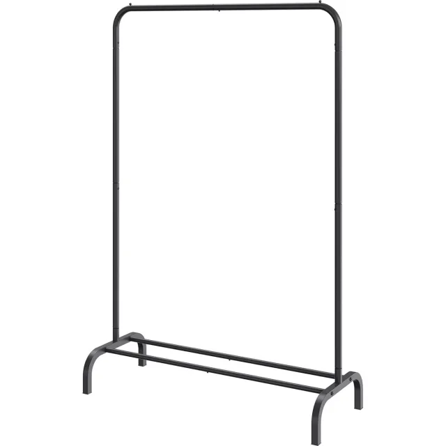 Vevor Kledingrek Kapstok 1 Kledingstang, Heavy Duty Kledingrek Zwart 400 X 1010 X 1510 Mm Kledingrek voor Slaapkamer, Wasruimte, Kleedkamer, Entree Etc