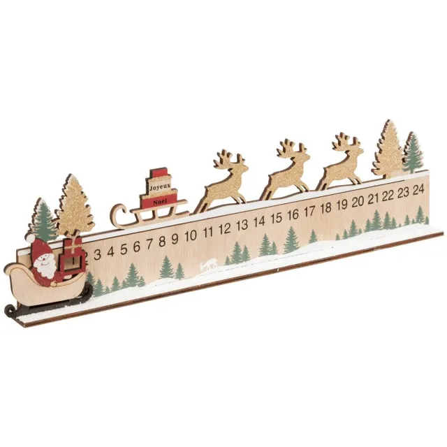 Atmosphera Créateur d'intérieur® ADVENTSKALENDER RODE LINIAAL L40 Transparent