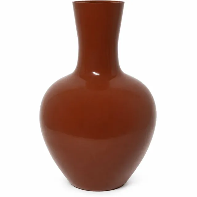 by Mooss Vaas Ø35 x 50 cm - Brown - Hoogglans - Modern - Luxe - Design - Glanzend - Stijlvol - Elegant - Chique - Trendy - Decoratief - Woondecoratie