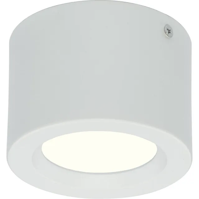 Star Led LED Downlight - Opbouw Rond Hoog 5W - Natuurlijk Wit 4200K - Mat Wit Aluminium - Ø105mm