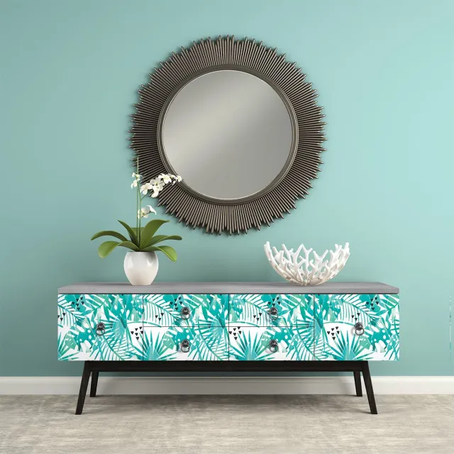 Ambiance Sticker Tropische meubelsticker Ua-Pou 40 x 60 cm Multi color