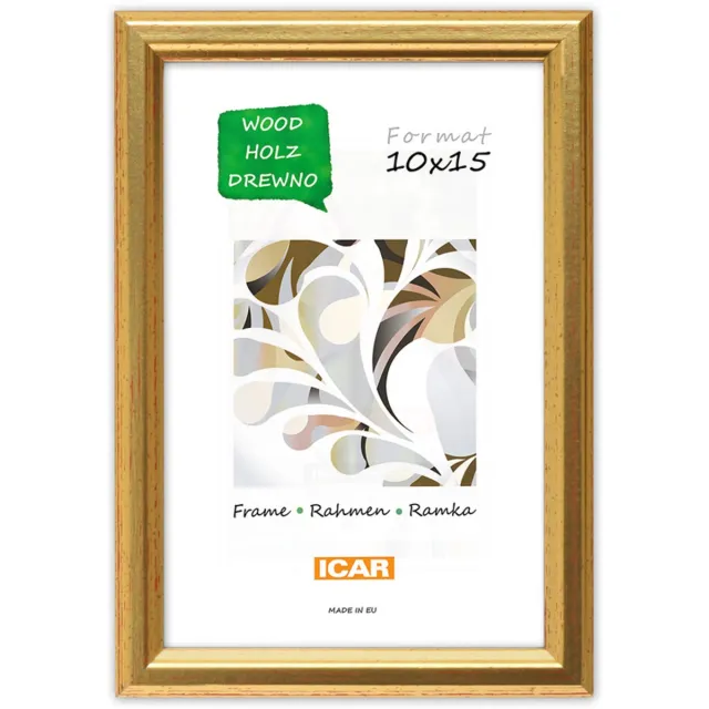 Icar Houten Fotolijst Walter Antiek Goud 15x21 cm