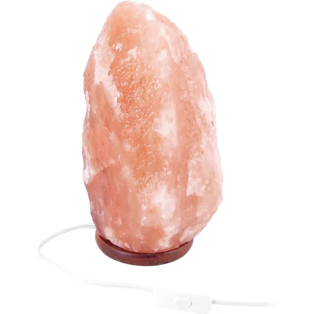 LalaShops Zoutlamp Groot 10 tot 12kg - Himalayazout / Zoutsteen (Haliet) - ca. 34x21cm Roze