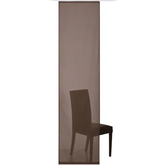 Elbersdrucke Schuifgordijn Feel Good Uni 245x60 cm bruin Braun