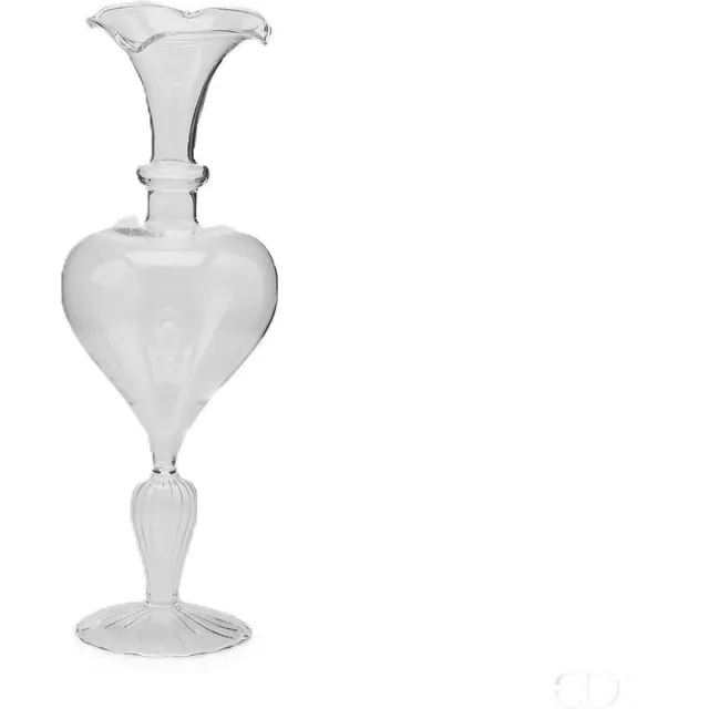 EDG Vaas- Glas - transparant - D10 x H29 cm - Opening 2,5 cm