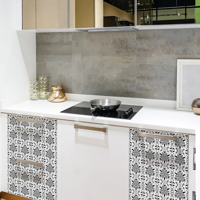 Ambiance Sticker Zelfklevende tegelmuurstickers voor keuken en badkamer - 30 ACHADO meubeltegelstickers - 30 stickers 20x20cm Multi color