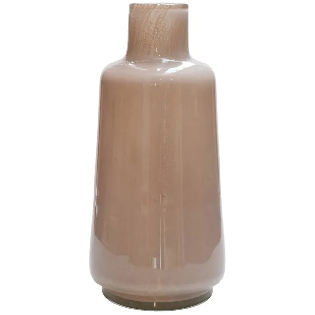 Vase The World Flesvaas Jana Elite | Mondgeblazen glas | ivory | dik glas | Ø18 x