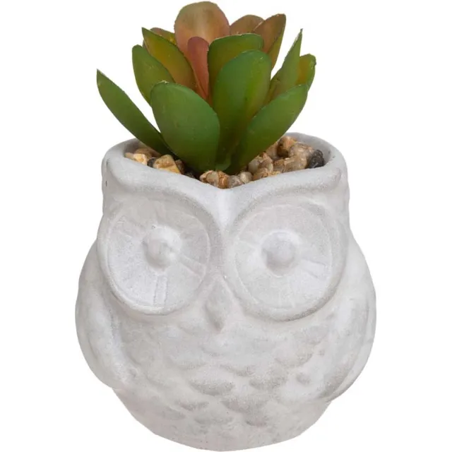 Silumen Kunstmatig vet 8 cm met pot uil - Overig - Motif 2 - SILUMEN Andere