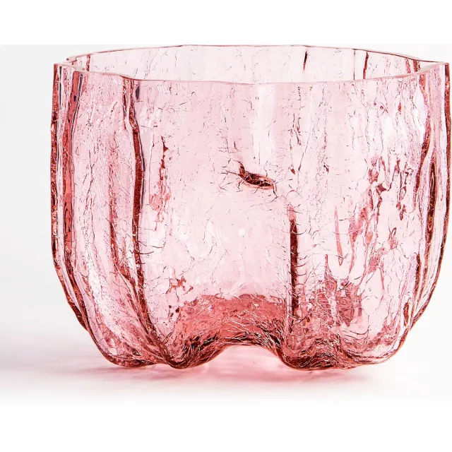 Kosta Boda Crackle - Vaas - Roze