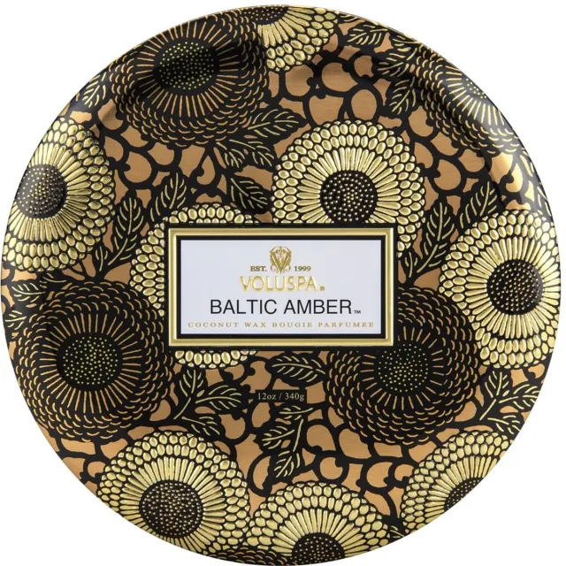 Voluspa 3 Wick - Geurkaars - 340gr - Baltic Amber Multi
