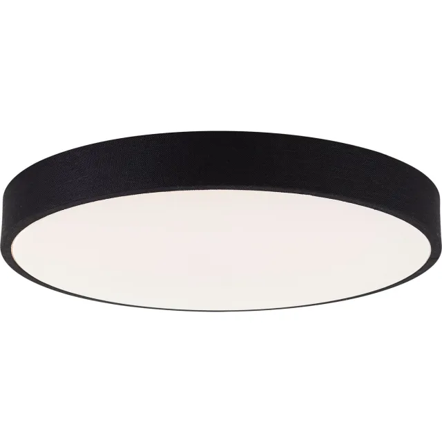 Brilliant Filiz - Plafondlamp - Ø 49 cm - LED 36W - CCT - Dimbaar - Afstandsbediening - Zwart/Wit