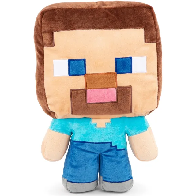 Minecraft Pluche Kussen Knuffel Steve - polyester - sierkussen 40 cm Multi
