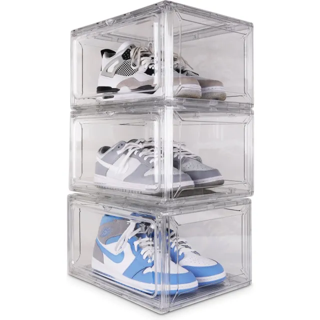 Round Limited® Schoenenbox | Schoenenopbergers | Schoenen | Schoenenrek | Schoenenkast | Schoenenopbergen | Sneakerbox | Transparant | 1 Stuk Transparant Side Opening