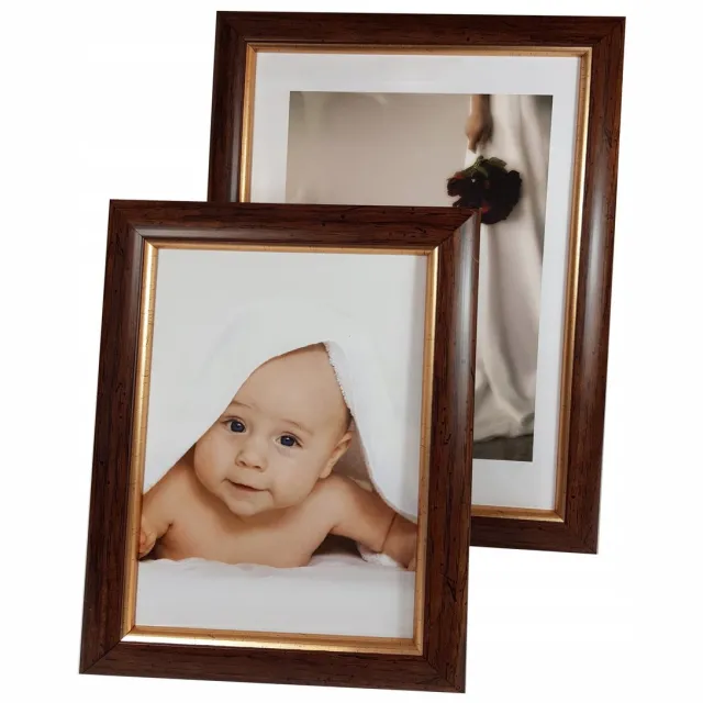 FOTKOM Houten fotolijst op - Salon decoratie zwart, geel