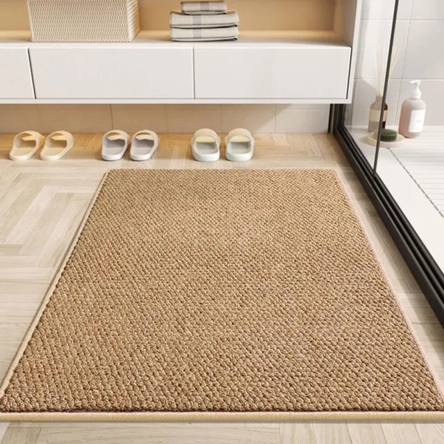 Mrilary Voordeurmat 50x80 cm - Binnenhuis Entree Mat - Antislip Deurmat - Kunstmatige Kokosmat - Wasbare Mat voor Terras en Veranda - Bruin
