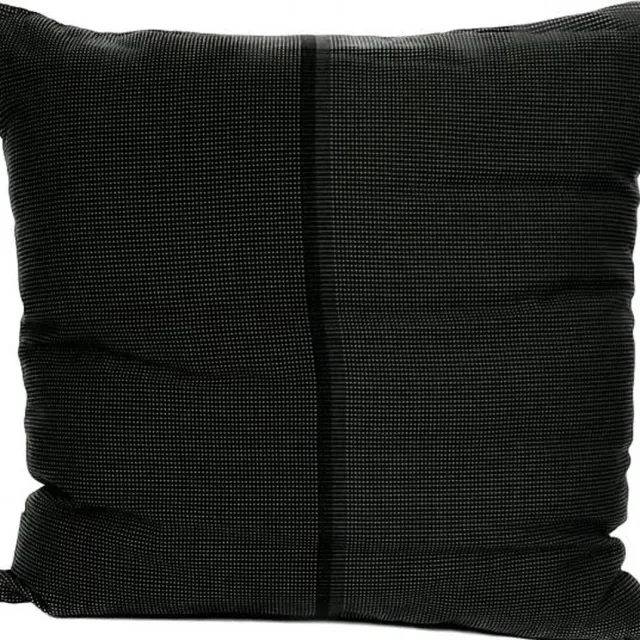 Madison sierkussen 45x45 cm Rib black stripe Zwart