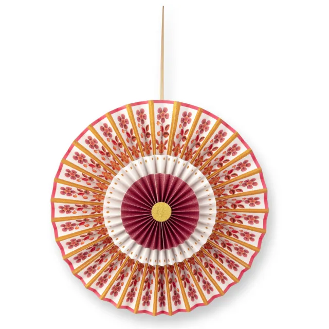 Pip Studio papieren kerstrozet rood