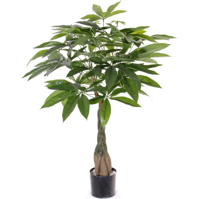 Bellatio Flowers & Plants Kunstplant watercacao - groen - pachira boom - 90 cm - kantoor/huis