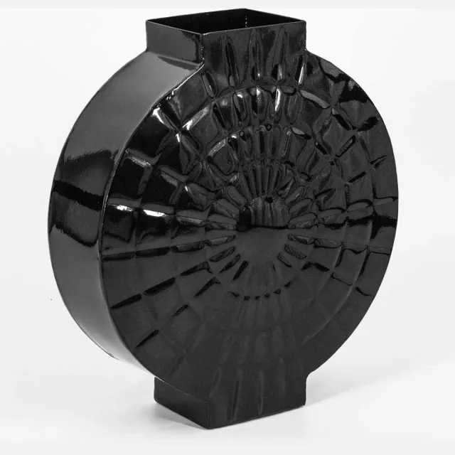 homebound by ky Metalen vaas rond zwart