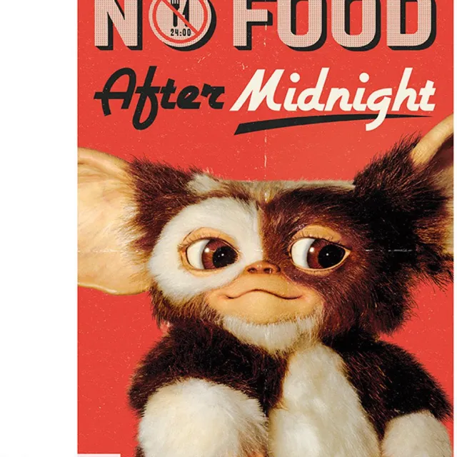 Gremlins NO Food after Midnight Unisex Poster - meerkleurig - Standard multicolor
