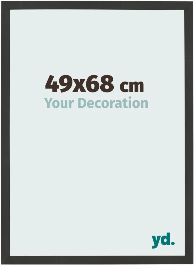 yd. Your Decoration - Fotolijst 49x68 cm - MDF - Zwart Houtnerf - Bologna