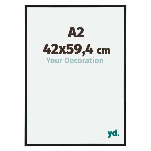 yd. Your Decoration - Fotolijst A2 42x59,4 cm - Kunststof - Zwart Mat - Annecy