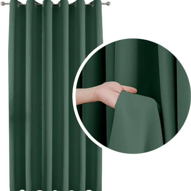 Meble od Nowa Verduisterende Gordijn - 140x250 cm - Groen - Geloord Butelkowa Groen