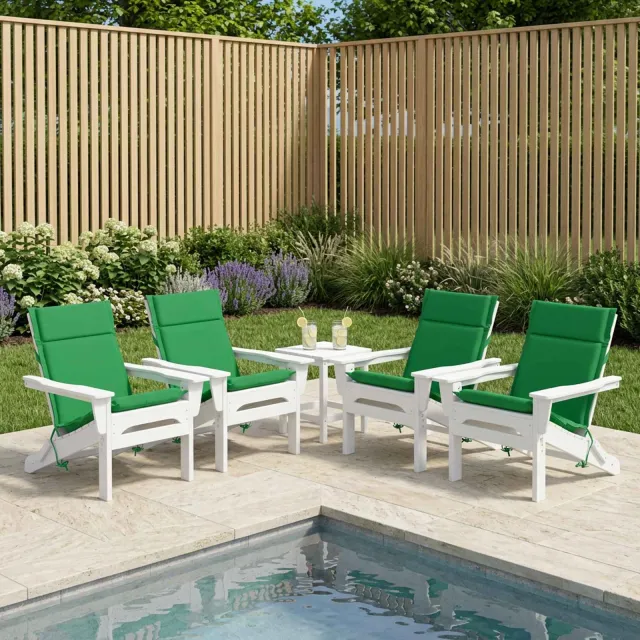 vidaXL Kussen voor lage rugstoelen GEMERT 6 st 100% Polyester Groen