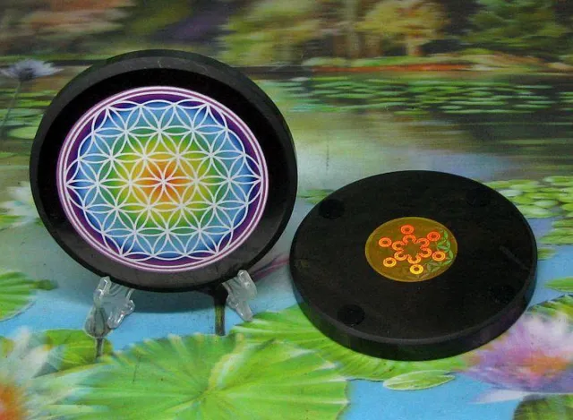 Alphasur Shungiet heling of vitalisatie disk 9 cm zwart