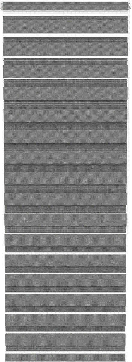 ACXIN Zebra Rollo Klemmfix - Zonder Boren - Lichtdoorlatend en Verduisterend - 80x220cm Grijs
