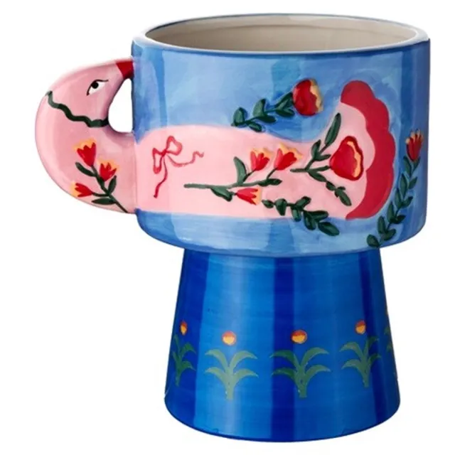 homebound by ky Aardewerk vaas sapphire crest Blauw