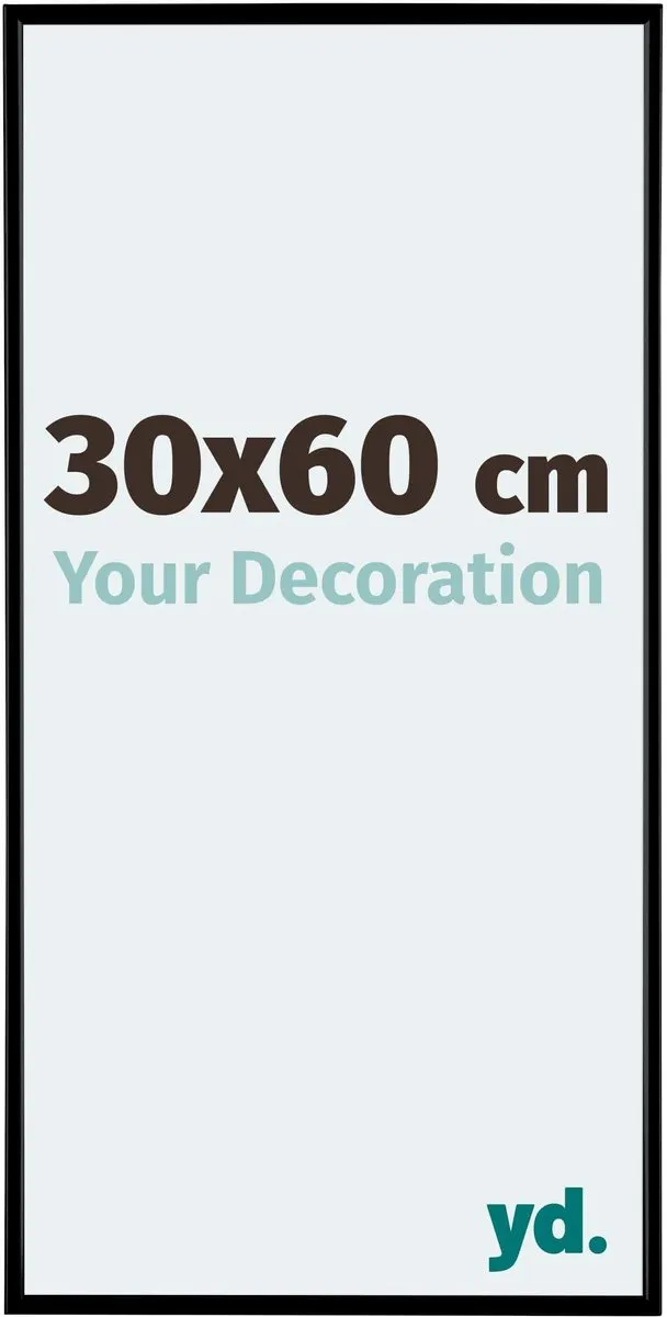 yd. Your Decoration - Fotolijst 30x60 cm - Kunststof - Zwart Mat - Evry