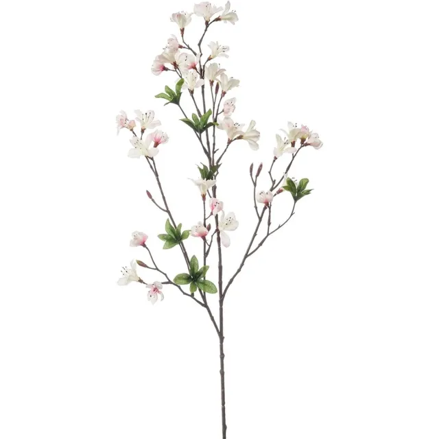 Emerald Kunstbloem Azalea bloesem - 90 cm - creme/roze - Kunst zijdebloemen Lichtroze