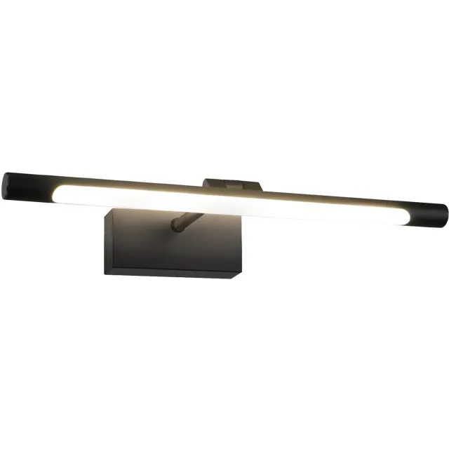 Glitzerlife Spiegellamp Wandlamp Badkamerlamp - LED spiegelverlichting badkamer - IP44 waterdicht - 6W 4000K neutraal wit - aluminium - 40 cm - zwart