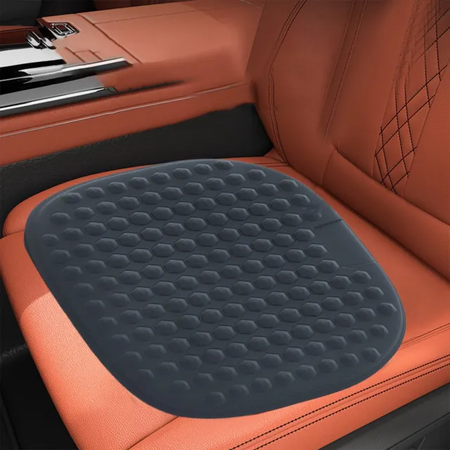 Ulisem Cellulaire Gel Autostoel Kussen Zomerkoeling Ice Silk - Autostoelkussen - Drukverlichting - Antislip - Wasbaar Ademend - Voor Auto Kantoorstoel Langdurig Zitten Zwart