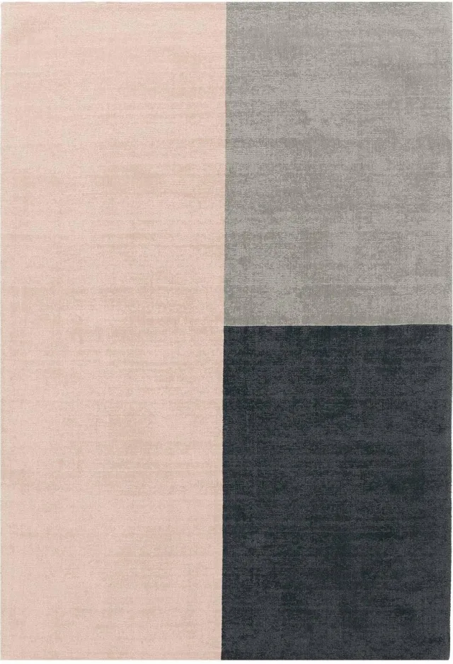 Eazy Living Easy Living - Blox-Rug-Pink Vloerkleed - Rechthoek - Laagpolig Tapijt - Modern - Meerkleurig