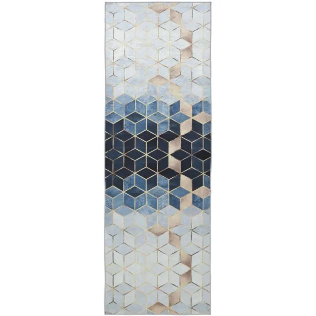 vidaXL Tapijt - Runner - LESAKA - zilver - 50 - x - 400 - cm - Diamantvelvet