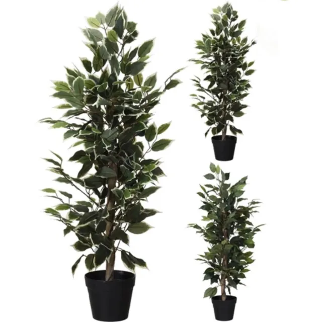 Artificial Plants kunstplant- Ficus- 95 cm Groenblad met rand