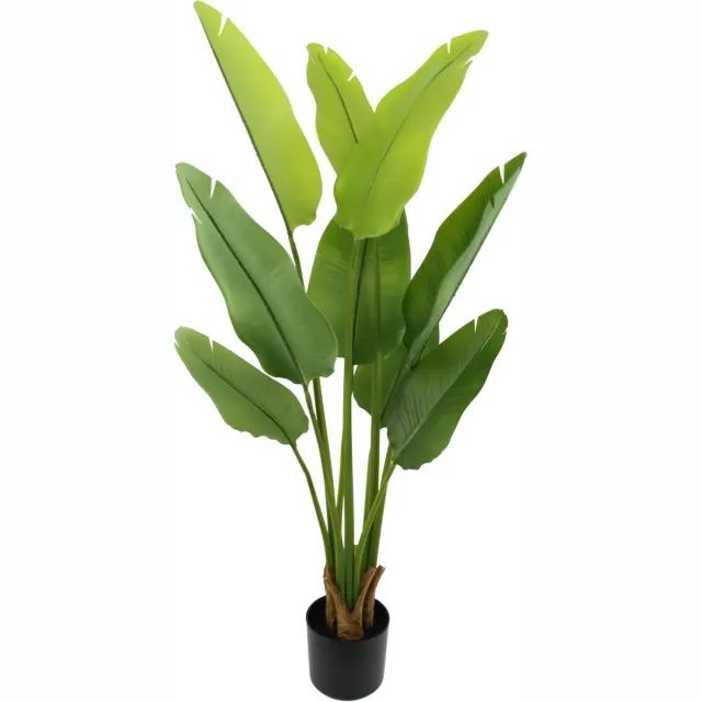 PrettyPlants Strelitzia Kunstplant 120cm | Strelitzia Nicolai Kunstplant | Strelitzia Nepplant | Kunst Strelitzia | Kunstplant voor Binnen Groen