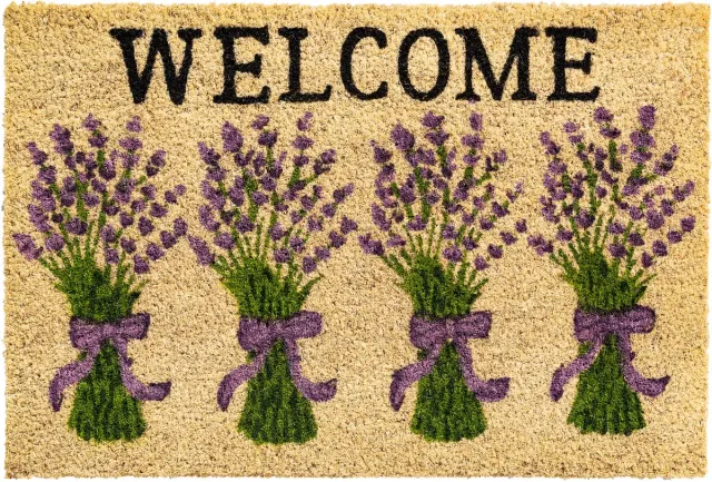 Home Deco Merkloos Kokosmat Deurmat 40x60 cm - Natuurlijk en Absorberend Multicolor